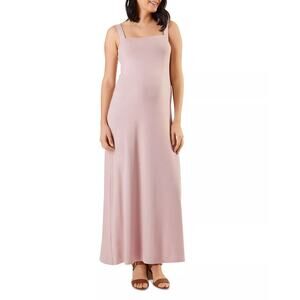 Stowaway Collection Cara Sleeveless Maternity Dress in Pink Sz M